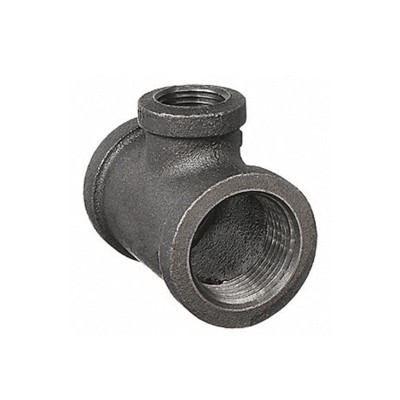 Tee reducida hierro negro roscado